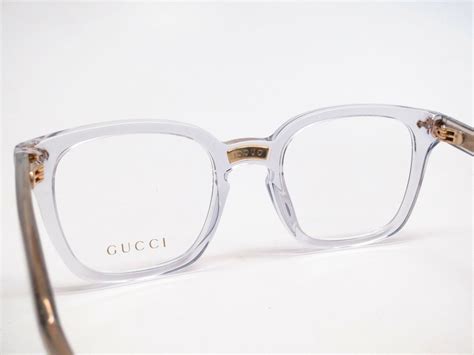 gucci glasses transparent|clear frame gucci glasses.